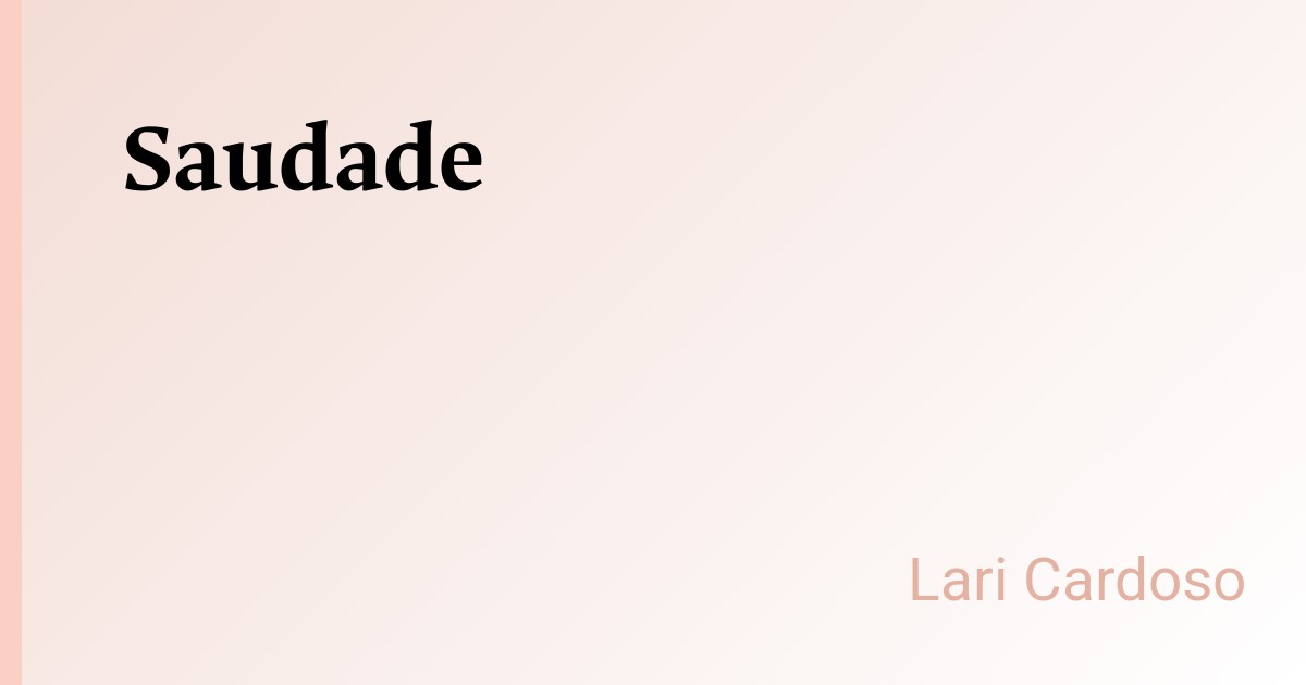 Saudade