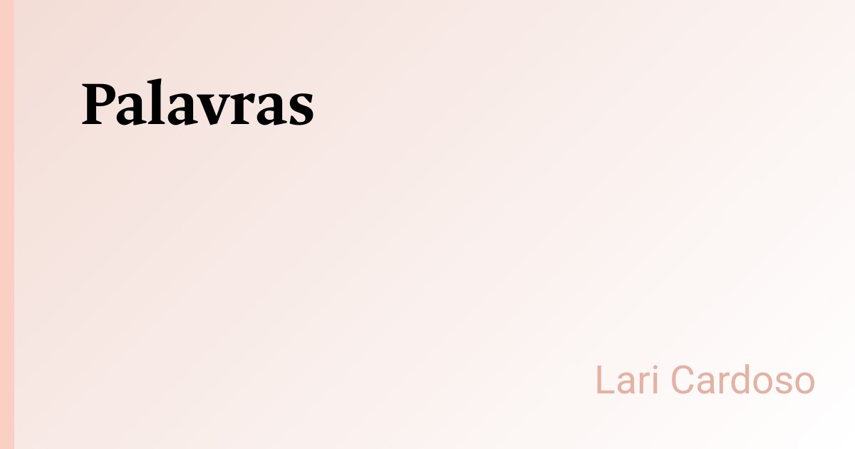 Palavras
